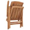 vidaXL Reclining Garden Chairs 4 pcs Solid Teak Wood