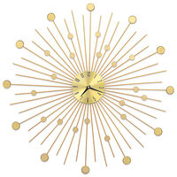 vidaXL Wall Clock Metal 70 cm Golden