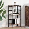 vidaXL Bookshelf Smoked Oak 40 x 29.5 x 81 cm Engineered Wood