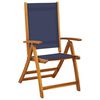 vidaXL Folding Garden Chairs 2 pcs Solid Wood Acacia and Textilene