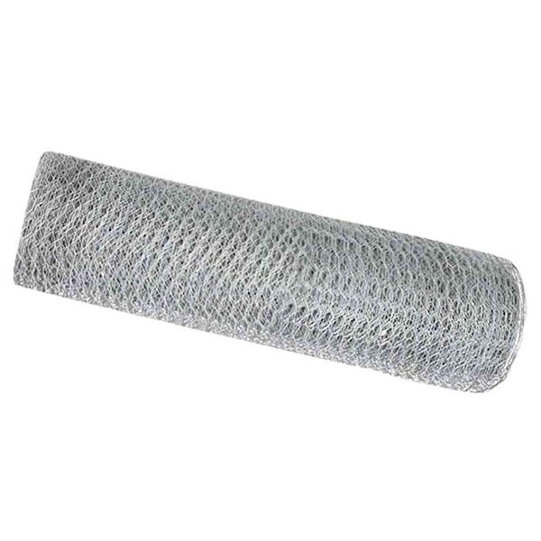 vidaXL Hexagon Fence Silver 0.4 x 50 m Galvanised steel