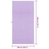 vidaXL Sports Towels 2 pcs Purple 200 x 100 cm Polyester and polyamide