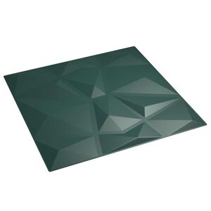 vidaXL Wall Panels 24 pcs 50 x 50 cm Green XPS Foam