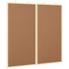 vidaXL Bulletin Board Folding Brown 80 x 80 x 1.4 cm Solid pine wood