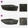 vidaXL Basin Grey (30-37) x (30-37) x 12 cm River stone