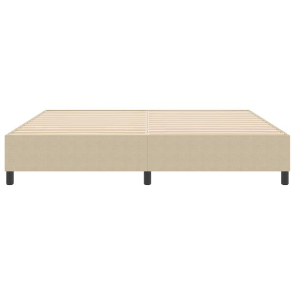 vidaXL Platform Bed Frame Grey Green 200 x 200 cm Fabric