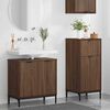 vidaXL Bathroom Furniture Set 2 pcs Brown oak Engineered wood