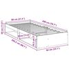 vidaXL Day Bed without Mattress White 80x200 cm Solid Wood Pine