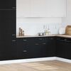 vidaXL Hanging Cabinet with Drawer Riga Black Oak 60 x 46 x 81.5 cm