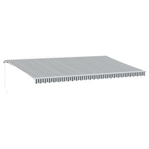 vidaXL Retractable Awning | Anthracite and white
