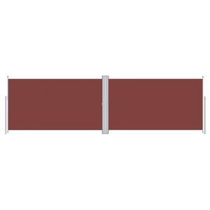 vidaXL Retractable Side Awning Brown 160x600 cm