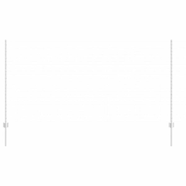 vidaXL Fence Post 22 pcs Silver 180 cm Steel