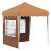 vidaXL Pop-up Party Tent 195 x 195 x 245 cm Beige Oxford Fabric