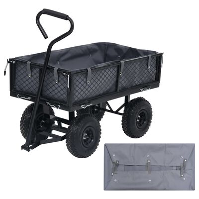 vidaXL Garden Cart Liner Dark Grey 81x41x21 cm Fabric