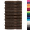 vidaXL Premium Towels SOLUND 10pcs Brown 100x200cm 600gsm