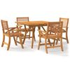 vidaXL 5 Piece Garden Dining Set Solid Wood Acacia