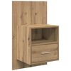 vidaXL Bedside Cabinet with Drawer 2 pcs Artisan Oak 50 x 32.5 x 80cm