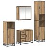 vidaXL Bathroom Furniture Set 4 pcs Artisan Oak Engineered Wood