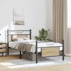 vidaXL Bed Frame without Mattress Sonoma Oak 90x190 cm Single Engineered Wood