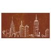 vidaXL Garden Wall Decoration 105x55 cm Corten Steel Skyline Design
