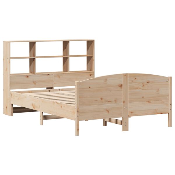 vidaXL Bookcase Bed without Mattress 160x200cm Solid Wood Pine