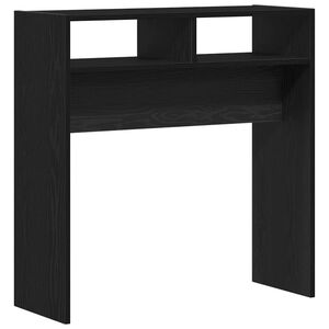 vidaXL Console Table Black Oak 78 x 30 x 80 cm Engineered Wood