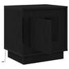 vidaXL Bedside Cabinet Black 44 x 34.5 x 45 cm Engineered Wood
