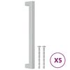 vidaXL Cabinet Handles 5 pcs Silver 192 mm Stainless Steel