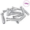 vidaXL Head Cap Screw 2900 pcs Silver Steel