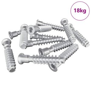 vidaXL Head Cap Screw 2900 pcs Silver Steel