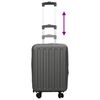 vidaXL Suitcase Folding Dark grey 34 x 23 x 55.5 cm ABS Plastic