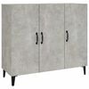 vidaXL Sideboard Concrete Grey 90x34x80 cm Engineered Wood