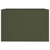vidaXL Planter Olive Green 62x47x46 cm Steel
