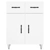 vidaXL Sideboard High Gloss White 69.5x34x90 cm Engineered Wood