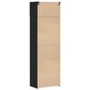 vidaXL Storage Cabinet 3 pcs Black Oak
