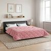 vidaXL Full Year Duvet Pink 240 x 260 cm Microfiber and Teddy fleece