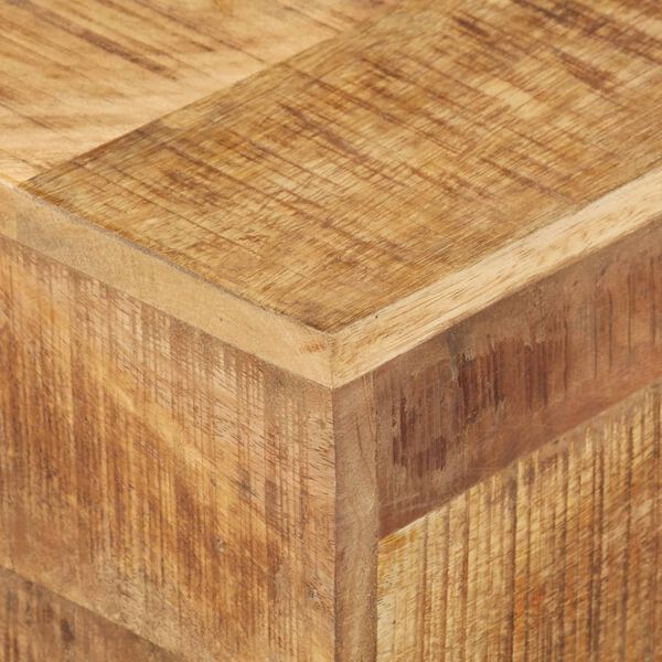 vidaXL Side Table 30x30x33 cm Rough Mango Wood