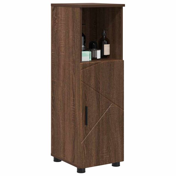 vidaXL Bathroom Cabinet with Storage Brown Oak 30 x 35 x 95 cm