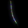 vidaXL LED Christmas Tree with Ground Spikes Multicolour 180 cm Metal
