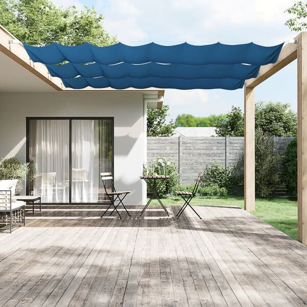 vidaXL Vertical Awning Blue 100x360 cm Oxford Fabric