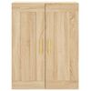 vidaXL Wall Mounted Cabinet Sonoma Oak 69.5x34x90 cm Engineered Wood