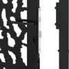 vidaXL Garden Gate Black 100x125 cm Steel Trace Design