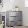 vidaXL Storage Cabinet Concrete Grey 80 x 31 x 81 cm Engineered Wood
