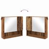 vidaXL Bathroom Furniture Set 2 pcs Old Wood Engineered wood & Metal