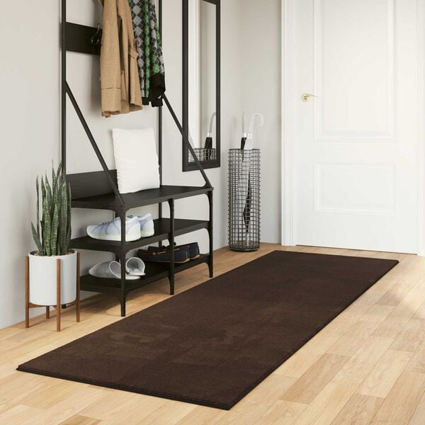 vidaXL Area Rugs Rectangular HUARTE Brown 250 x 80 cm