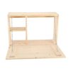 Esschert Design Wall Bar with Fold Down Shelf M Natural