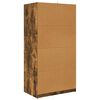 vidaXL Bathroom Cabinet Smoked Oak 79.5 x 49 x 156 cm Engineered Wood