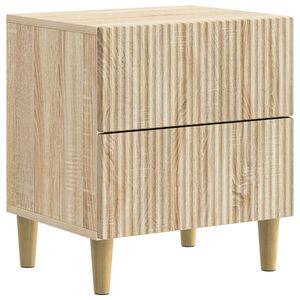 vidaXL Bedside Cabinet Sonoma Oak 43 x 34.5 x 48 cm Engineered Wood