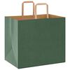vidaXL Paper Bags 50 pcs with Handles Green 32x22x28 cm