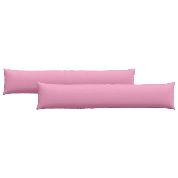 vidaXL Sofa Pillows 2 pcs Pink 200 x 40 cm Fabric